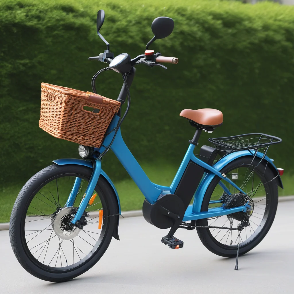 Electric Bike with Basket