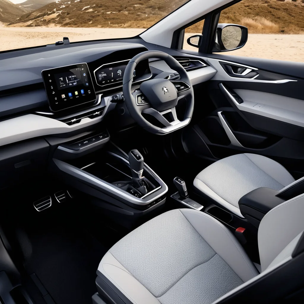 The Peugeot e-2008 SUV interior look 