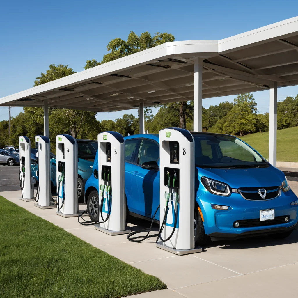 Electric cars plugged into an 800-Volt charging station, highlighting advancements in electric vehicle infrastructure.